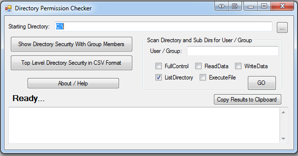 Directory Permission Checker
